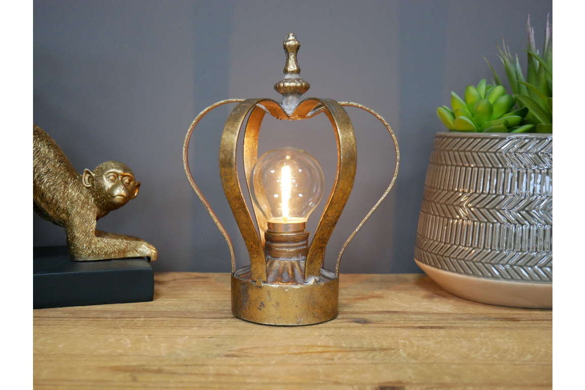 Lampa - Bordslampa - Batteridriven - Krona - 3