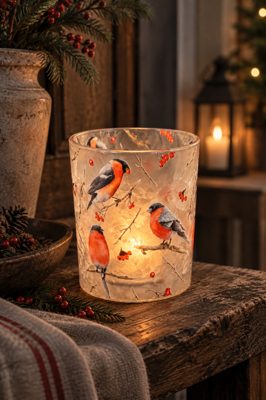 Lantern Bullfinch - Medium - 9x10 cm
