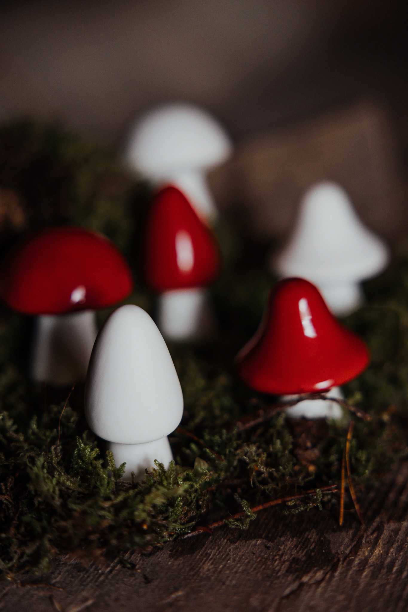 Bohult Mushroom - Ceramic - Red - 3x6 cm - 3