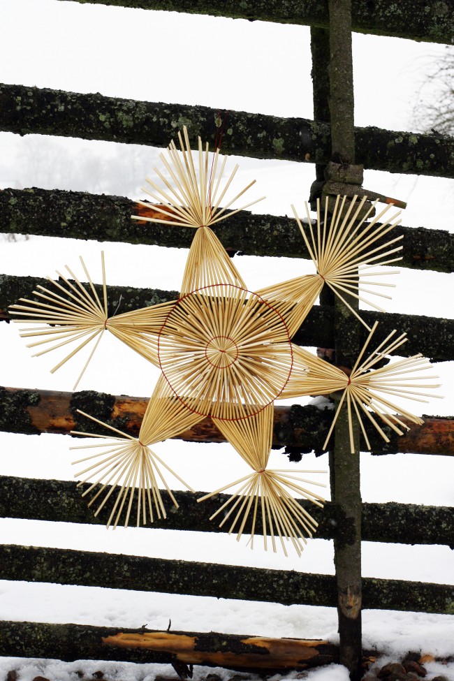 Straw star - Star - Straw - 62 cm