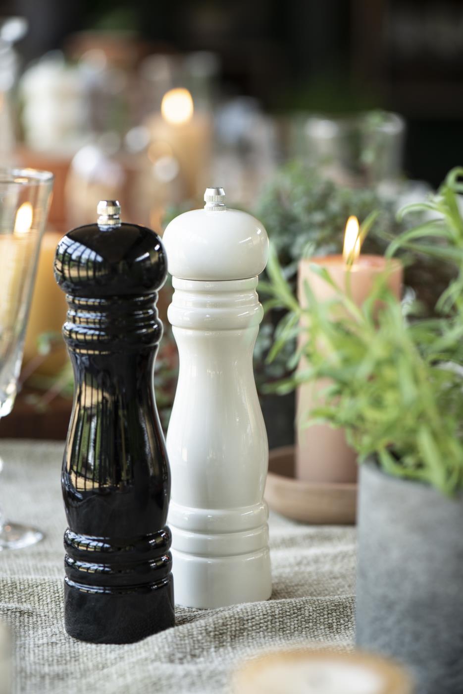 Salt & Pepper Mill - White - 2-pack - Ø5.5 x 21.5 cm - 5