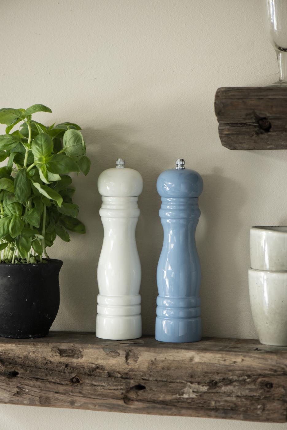 Salt & Pepper Mill - White - 2-pack - Ø5.5 x 21.5 cm - 3