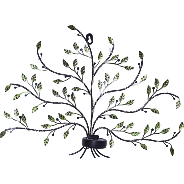 Solar cell decoration - Solar cell lighting - Tree - 46x33x9 cm - 2