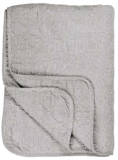 Quilt/Throw - Striped Grey/White - 130x180 cm - 2
