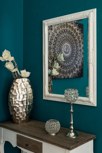 Mirror - Wall mirror - White - 82x62 cm - 3