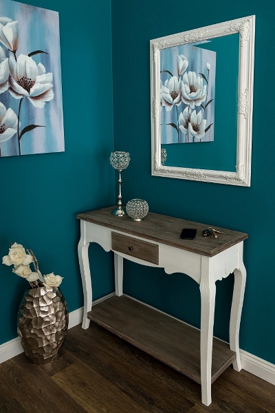 Mirror - Wall mirror - White - 82x62 cm