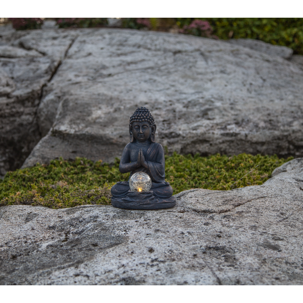 Solcellsdekoration - Solcellsbelysning - Buddha - 27x18x16 cm - 4