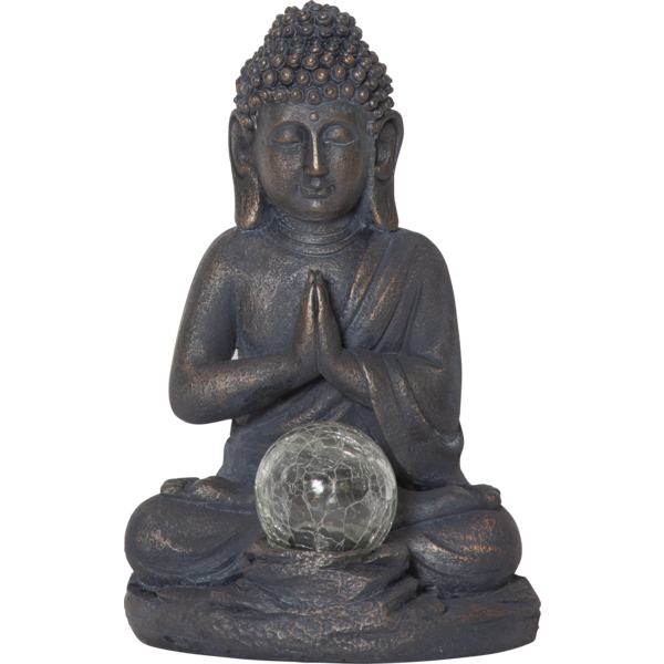 Solcellsdekoration - Solcellsbelysning - Buddha - 27x18x16 cm - 2