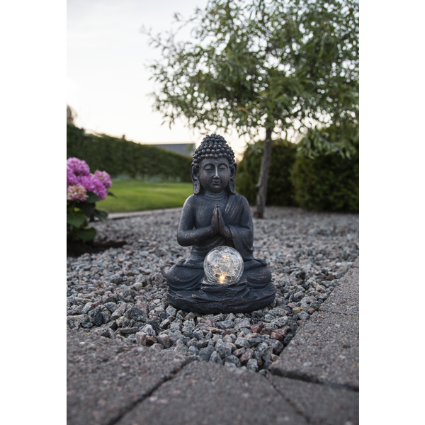 Solcellsdekoration - Solcellsbelysning - Buddha - 27x18x16 cm - 5