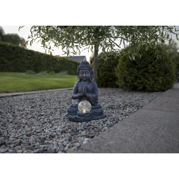 Solcellsdekoration - Solcellsbelysning - Buddha - 27x18x16 cm - 3