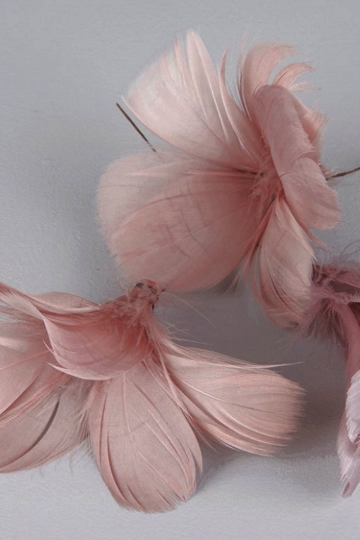FEATHER BOUQUET DUSTY PINK/OLD ROSE 12-PACK - 6