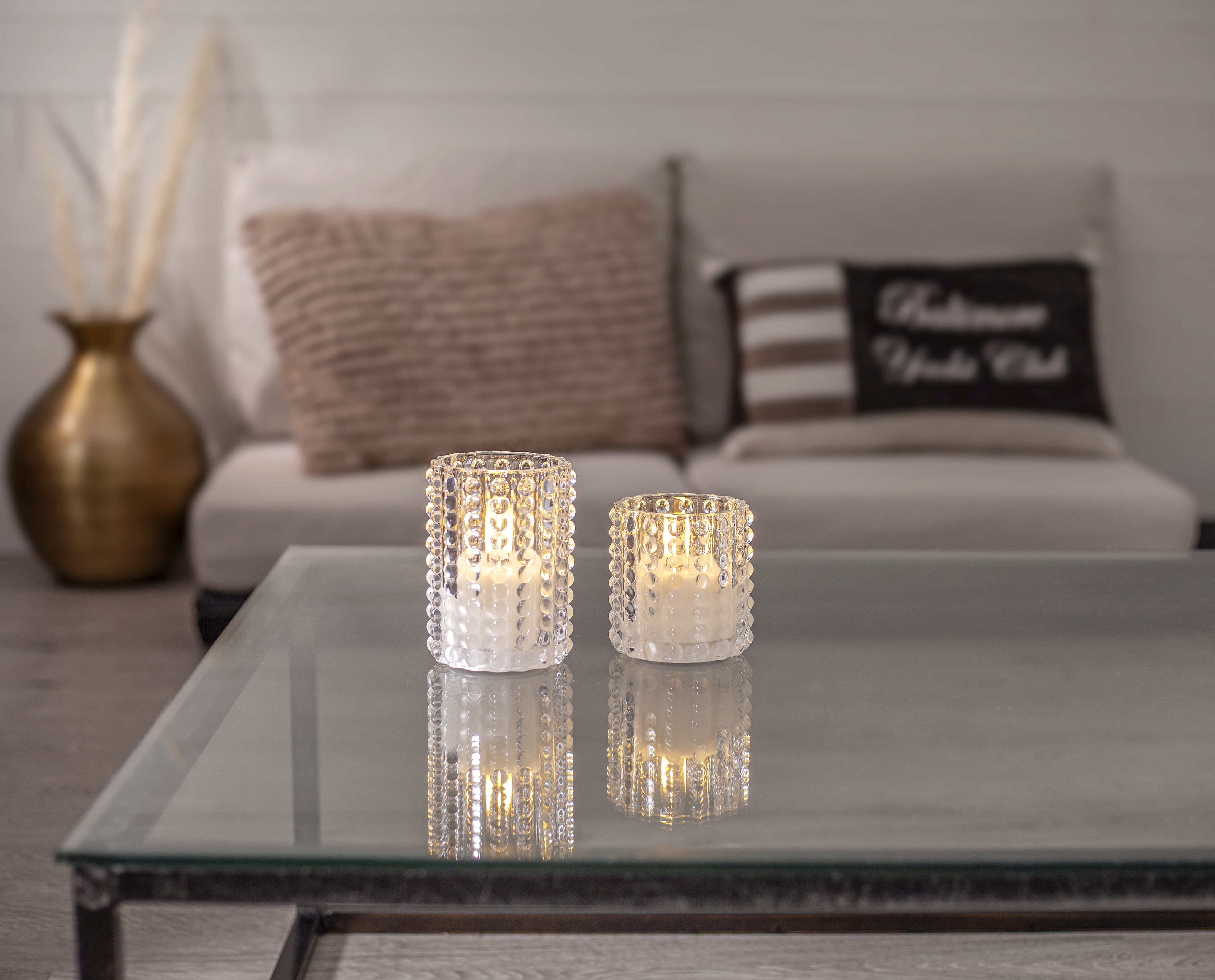 LED light - Battery light - Lantern - Clear - 13x9 cm - 3