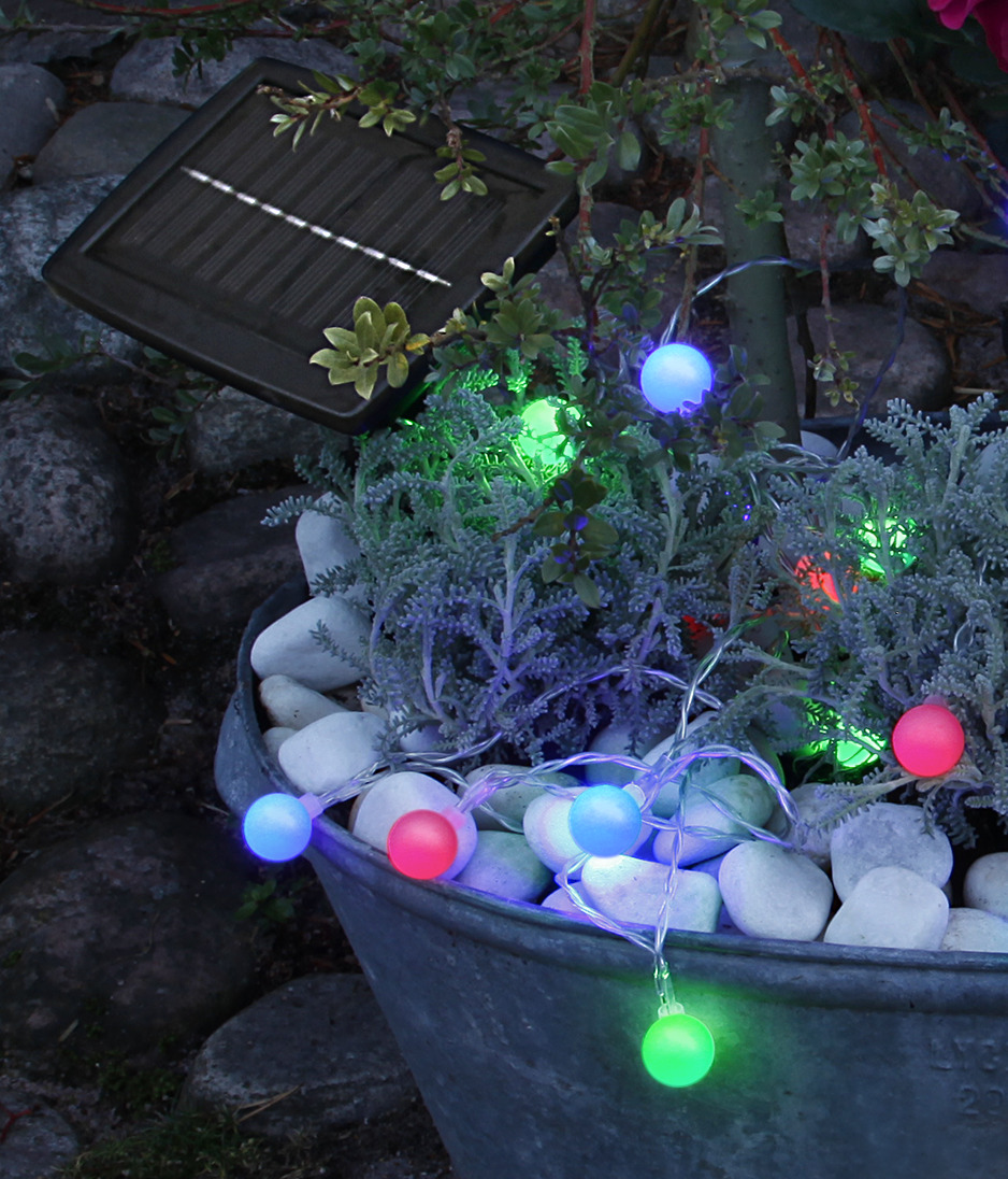 Solar-powered string lights - Solar-powered lighting - Solar-powered string lights - Multicoloured - 4