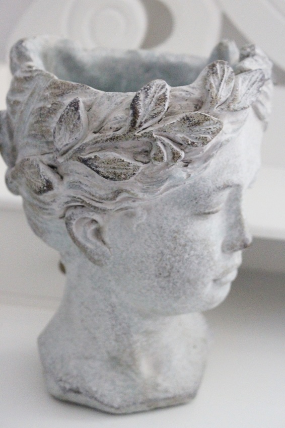 Pot - Vase - Statue - Bust - Stone - 16x15x21.5 cm - 4