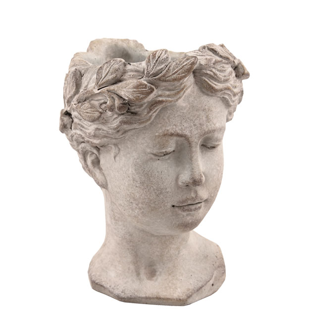 Pot - Vase - Statue - Bust - Stone - 16x15x21.5 cm - 5