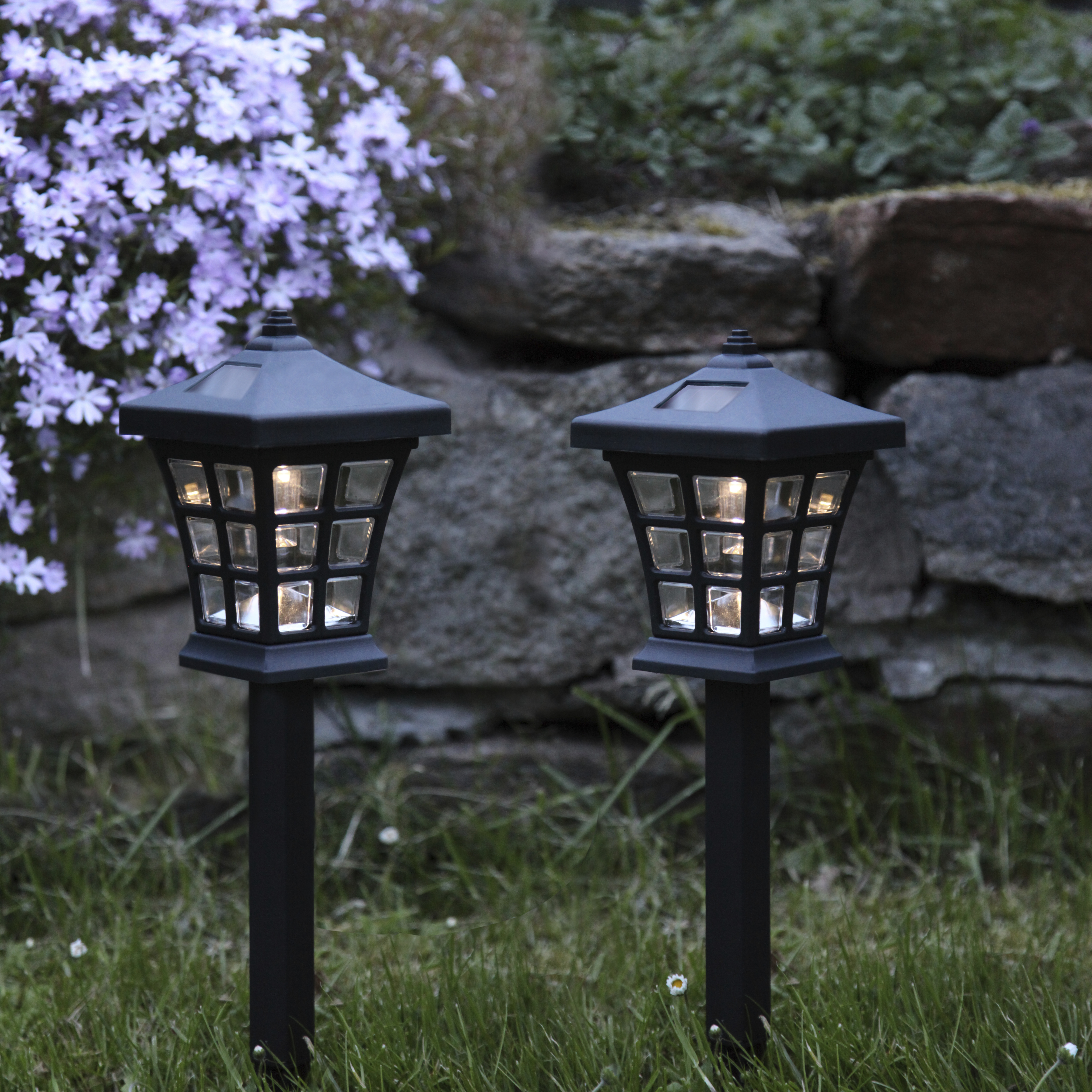 Solar bollards 2-pack - Solar lighting - Garden lighting - 3