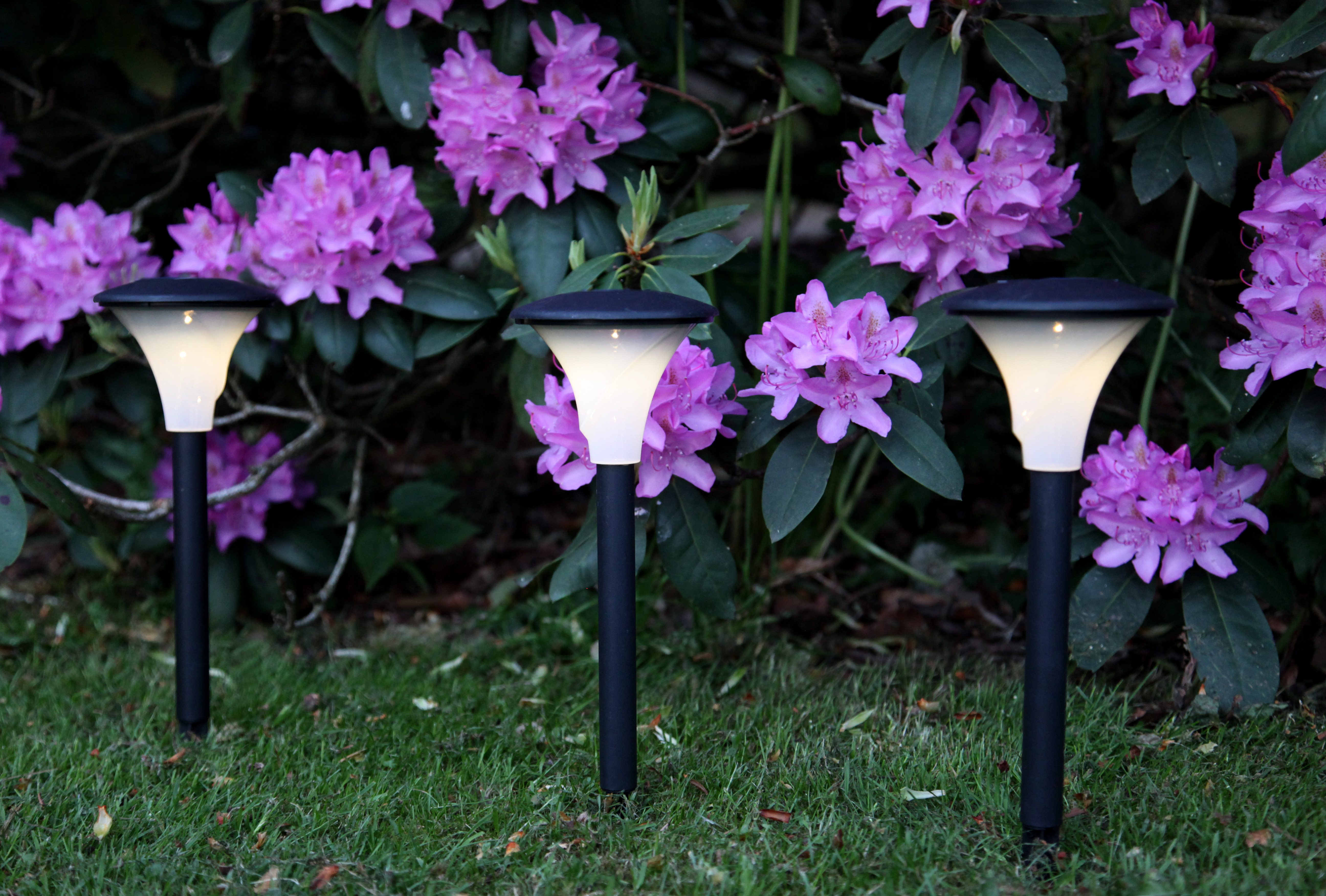 Solar bollards 3-pack - Solar lighting - Garden lighting - 6