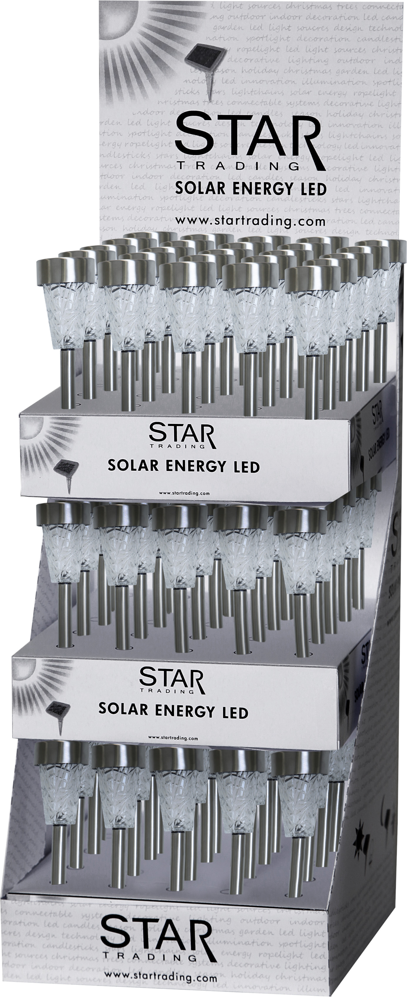 Display Solar Bollards - Solar Lighting - 75-pack - 3