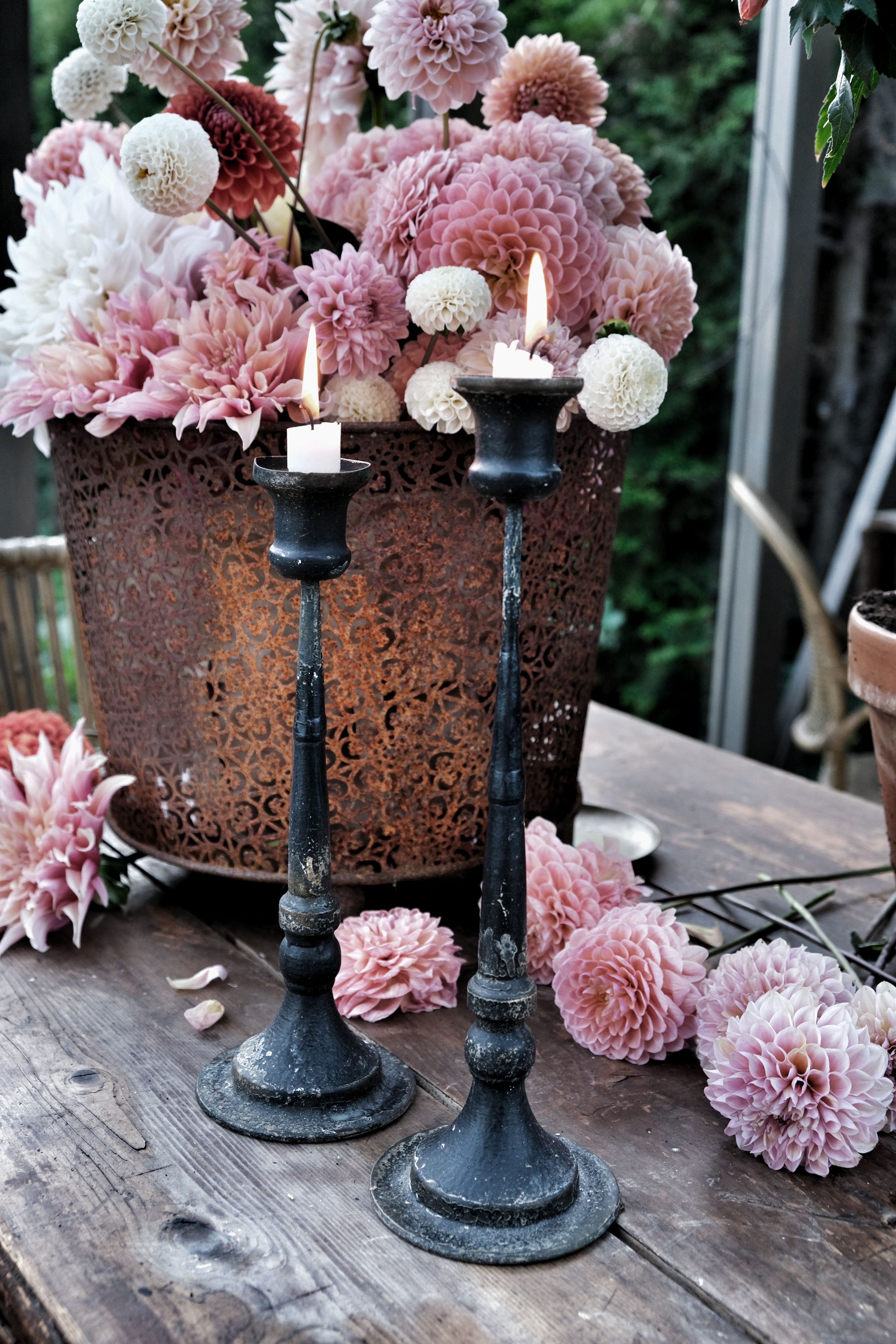 Rustique Candlestick - 40 cm - 7