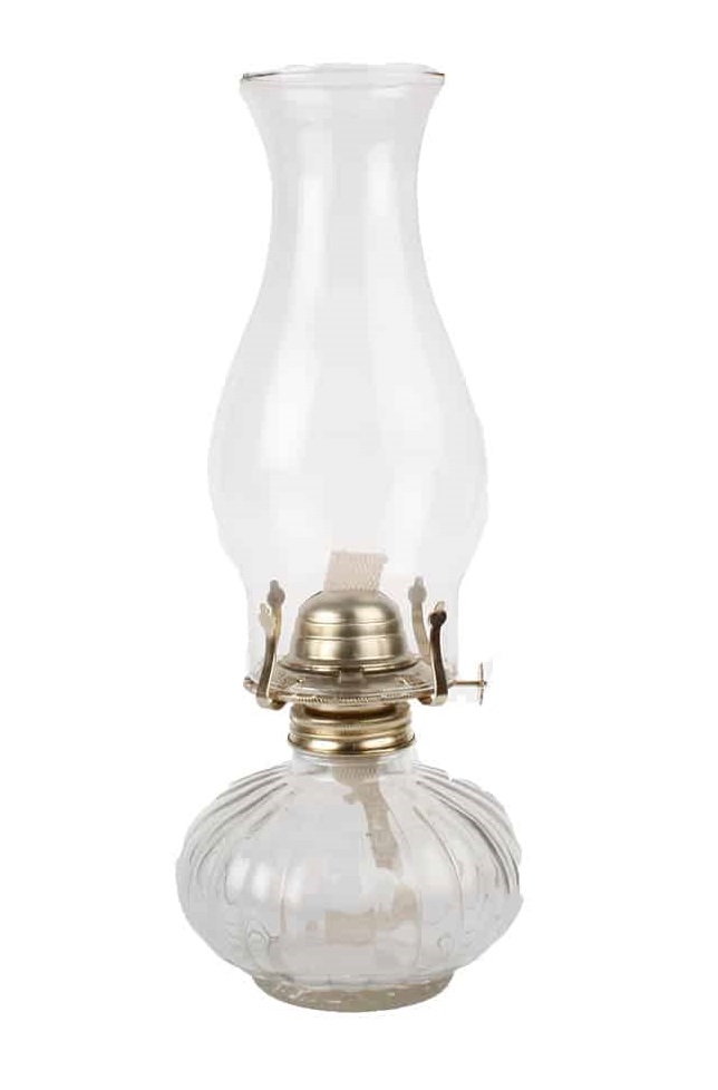 Fotogenlampa - Oljelampa - Glas - 33 cm - 2