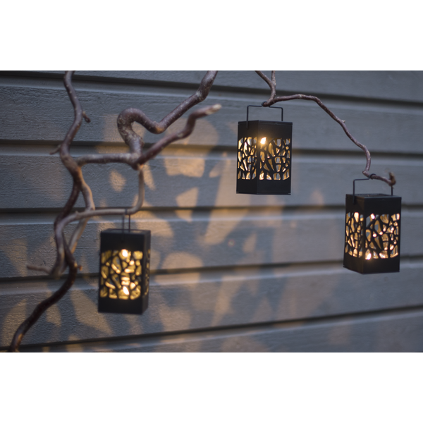 Solar decoration - Solar lighting - Hanging lantern - 3-pack - 3