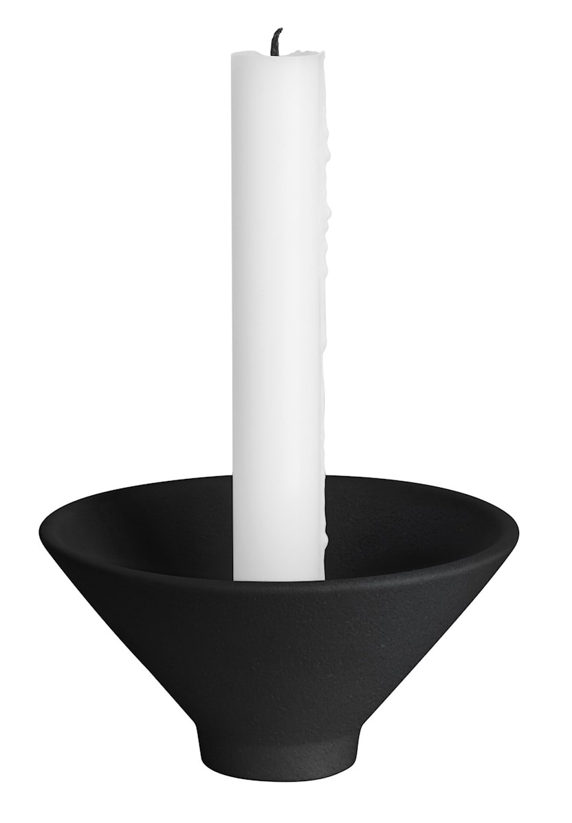 Ernst Candle holder - Candlestick with spike - Black - 2