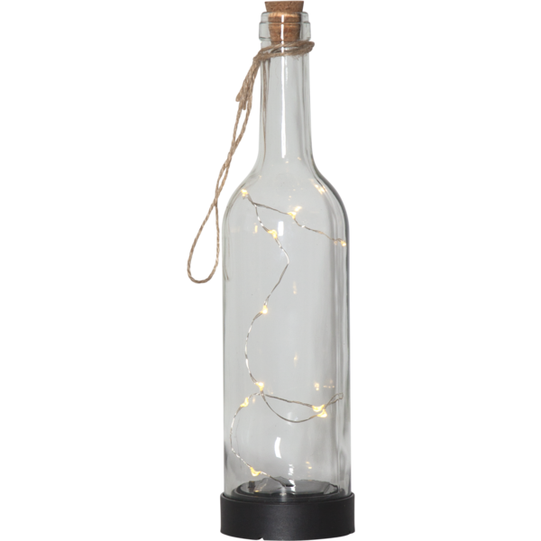 Solcellsdekoration Flaska med ljusslinga - 31x7,5 cm - 3