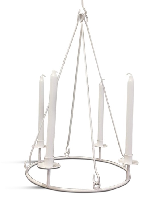 Chandelier - Ceiling chandelier - White - 35x70 cm - 4