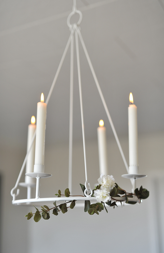 Chandelier - Ceiling chandelier - White - 35x70 cm - 3