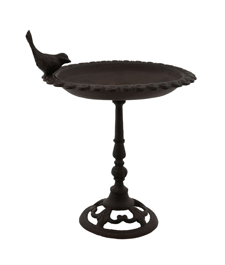 Cast iron bird bath on a stand - Medium - 2