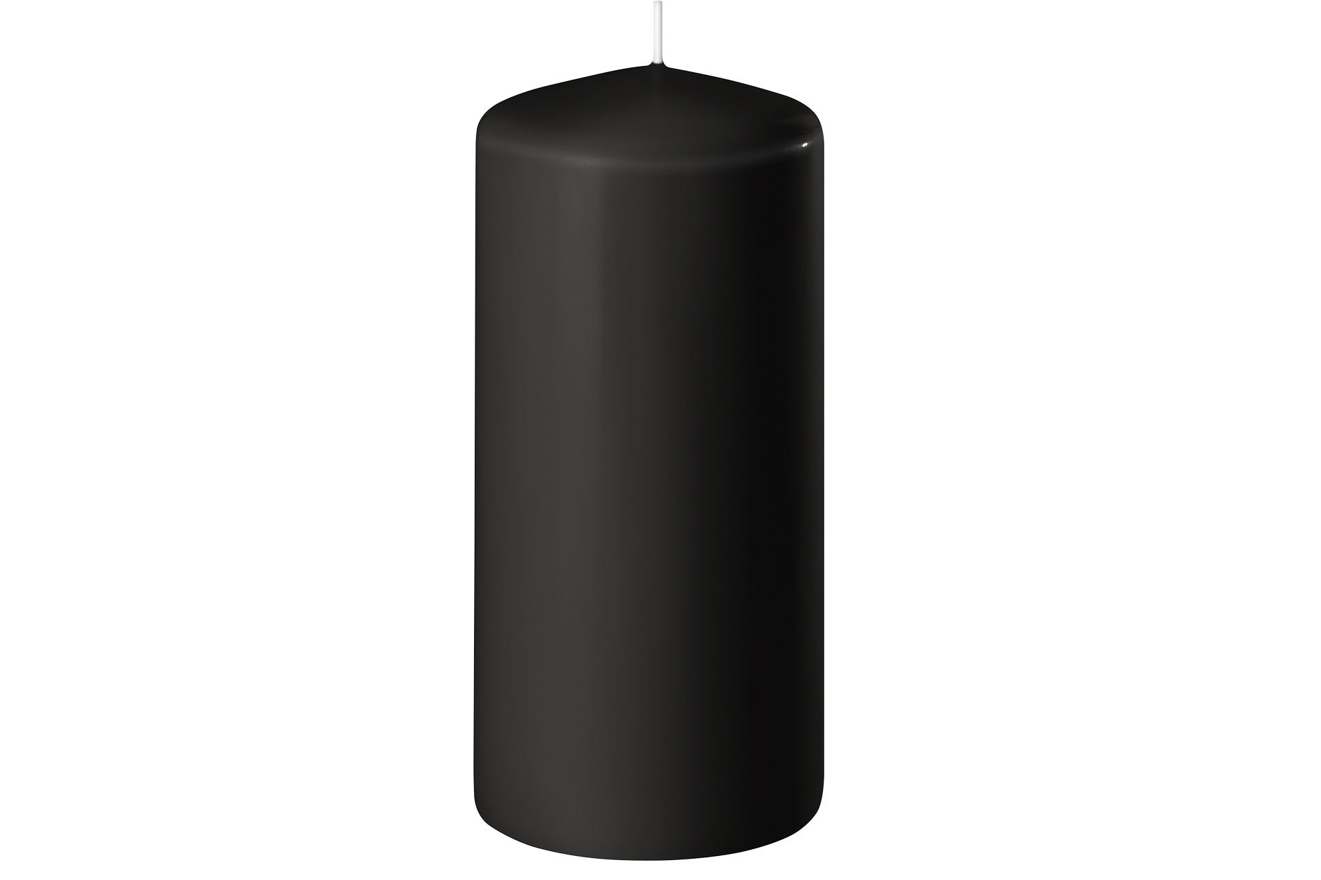 Block candle Black H15/6cm