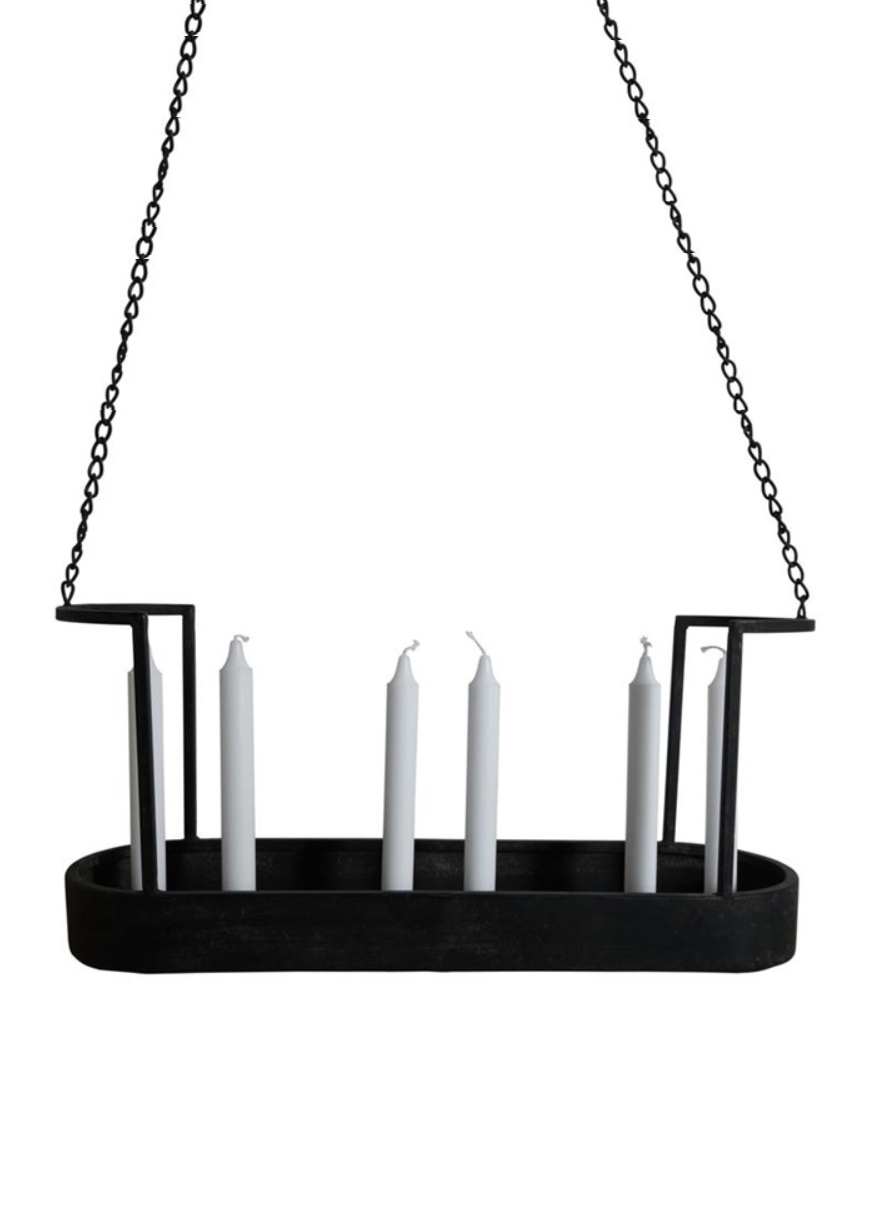 Hängande ljusstake med hylla - 70x50 cm  - 3