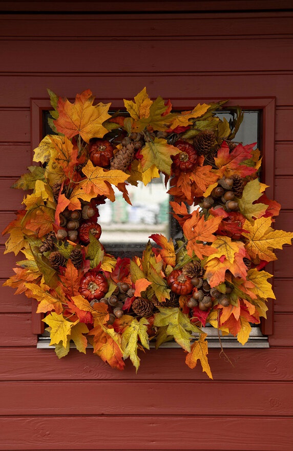 Krans - Höstkrans - Lönnlöv/Höst/Autumn 35 cm - 2