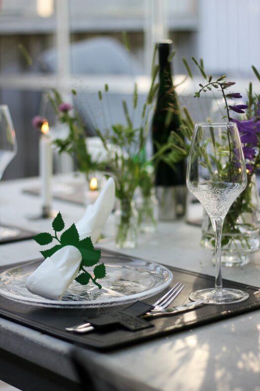 Napkin ring - Leaves - Green - 13x10 cm - 3