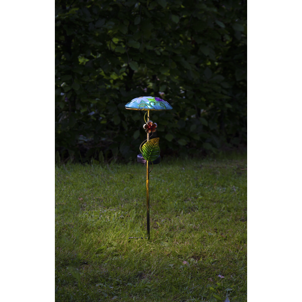 Solar cell decoration with painted butterfly - 4