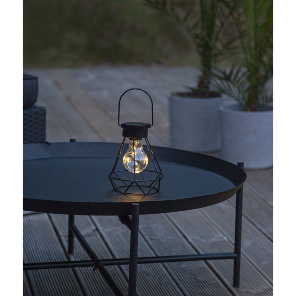 Solar-powered decoration with wire cage - 3