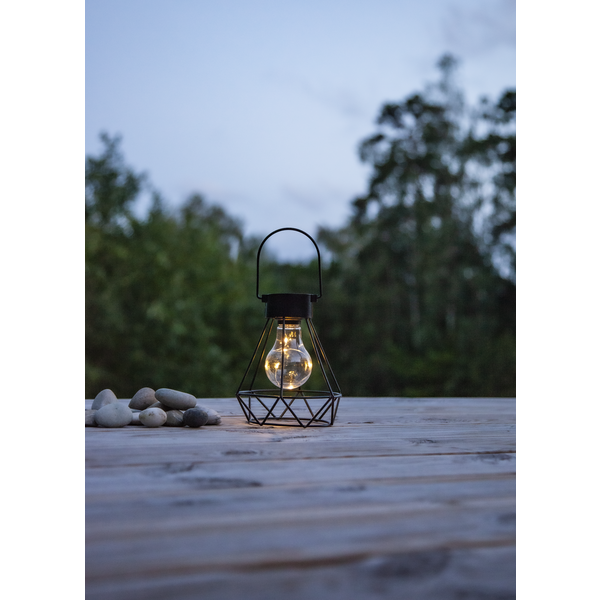 Solar-powered decoration with wire cage - 2