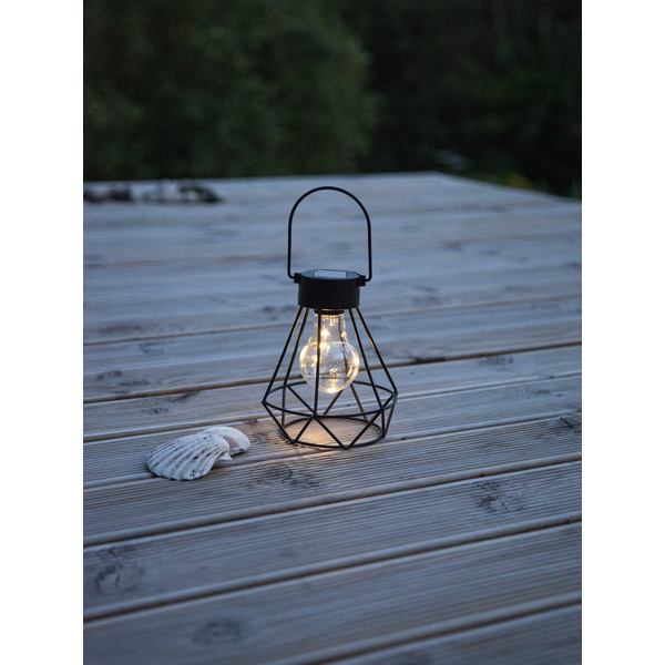 Solar-powered decoration with wire cage - 4