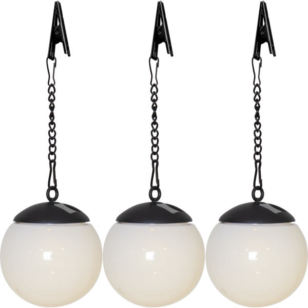 Solcellsdekoration - Solcellsbelysning - Lampa - 3-pack - 6