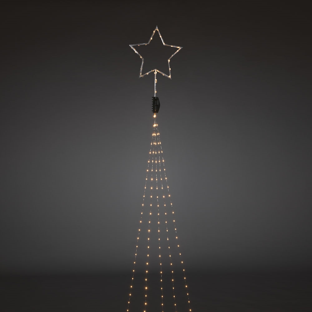 String lights - Christmas tree lights with top star - Indoor - 274 LED lights - 235+45 cm - 2