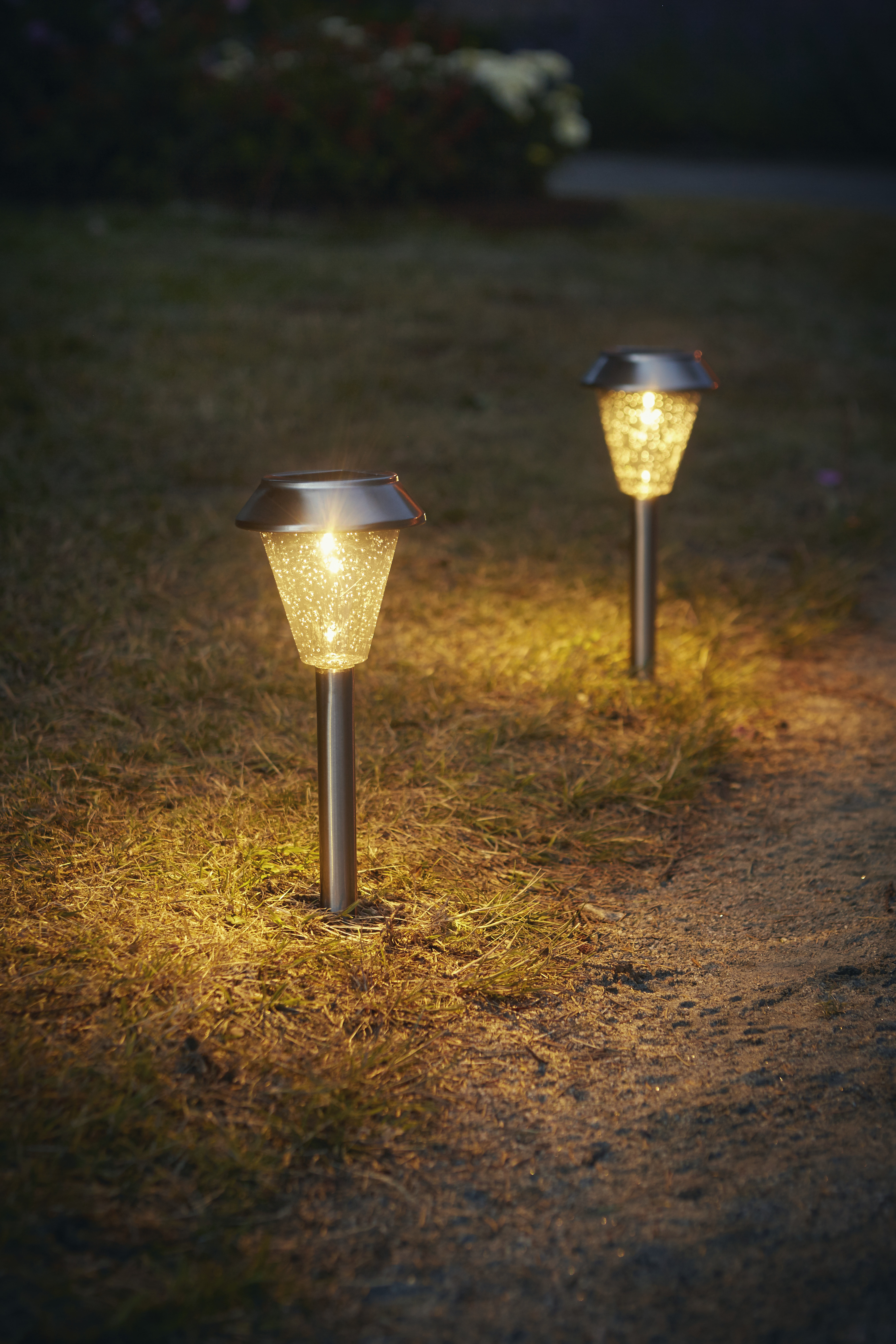 Solar bollards - Solar lighting - Garden lighting - 12-pack - 3