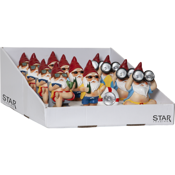 Solcellsdekoration Gnomy - 12-pack