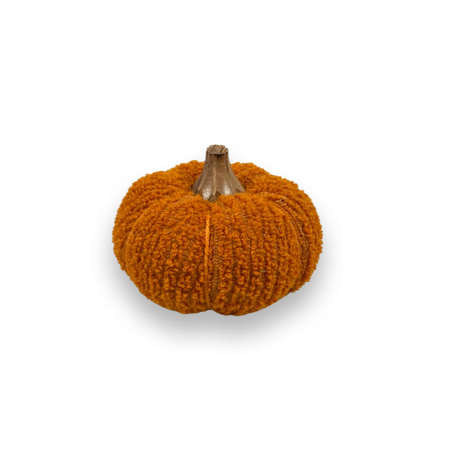 Pumpa i tyg - Rostig Orange - 10x12 cm - 6