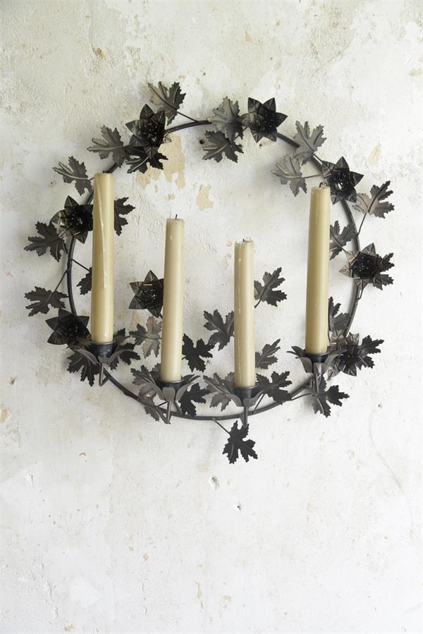 CANDLESTICK/WALL CANDLESTICK WREATH - JEANNE D'ARC LIVING - 2