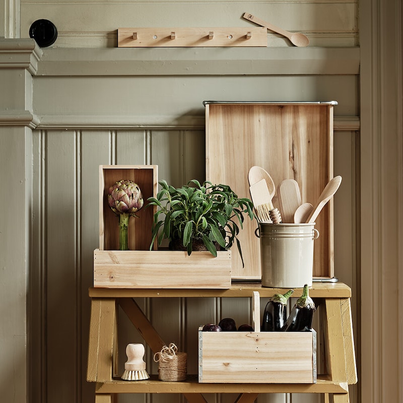 Knopplist - Hängare - Klädhängare - Trä - 38 cm - 2