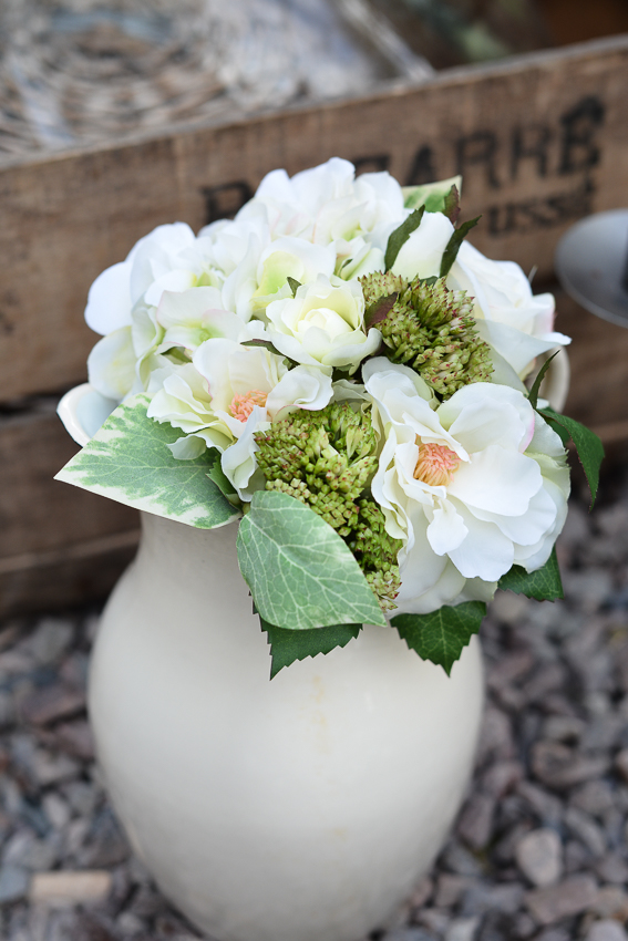 BOUQUET - WHITE FLOWER BOUQUET - 30 CM - 3