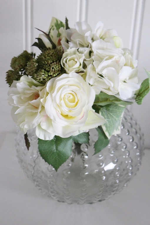 BOUQUET - WHITE FLOWER BOUQUET - 30 CM - 6