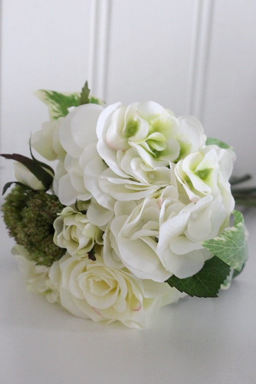 BOUQUET - WHITE FLOWER BOUQUET - 30 CM - 8