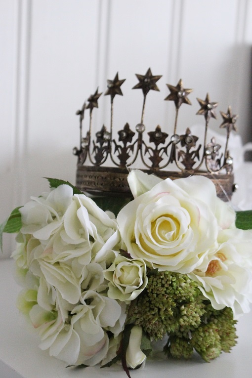 BOUQUET - WHITE FLOWER BOUQUET - 30 CM - 9