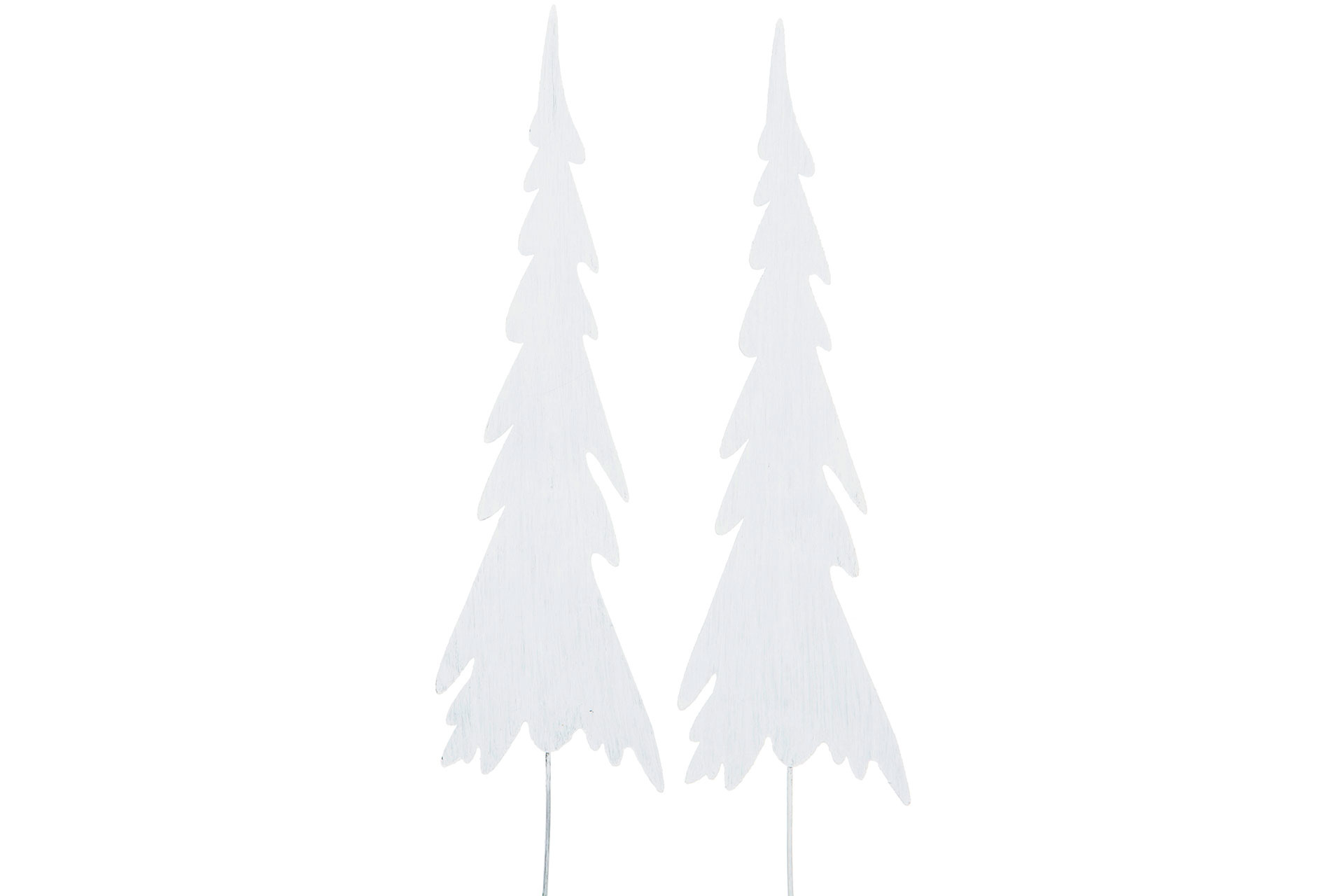 Julgran/Stick Metall Vit 25x7,5/40cm - 5